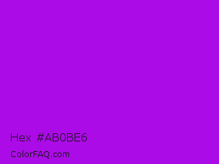 Hex #ab0be6 Color Image