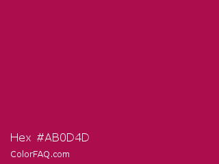 Hex #ab0d4d Color Image