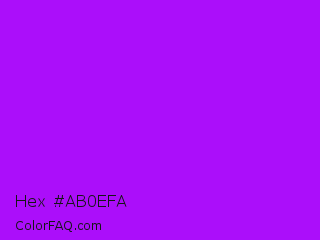 Hex #ab0efa Color Image