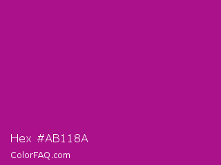 Hex #ab118a Color Image