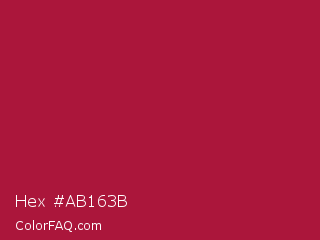 Hex #ab163b Color Image