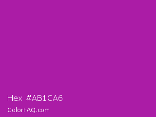 Hex #ab1ca6 Color Image