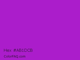 Hex #ab1dcb Color Image