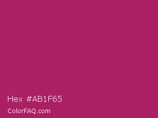 Hex #ab1f65 Color Image