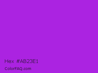 Hex #ab23e1 Color Image