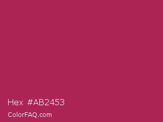 Hex #ab2453 Color Image