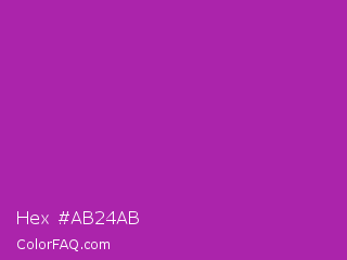 Hex #ab24ab Color Image