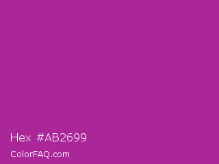 Hex #ab2699 Color Image