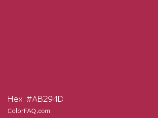 Hex #ab294d Color Image
