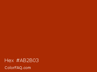 Hex #ab2b03 Color Image