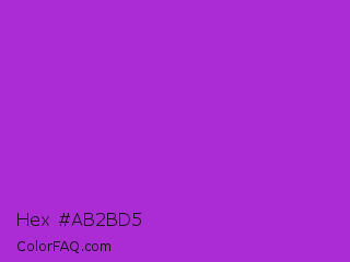 Hex #ab2bd5 Color Image