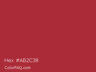Hex #ab2c38 Color Image