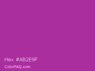 Hex #ab2e9f Color Image