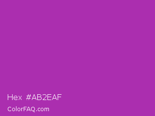 Hex #ab2eaf Color Image