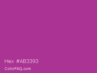 Hex #ab3393 Color Image
