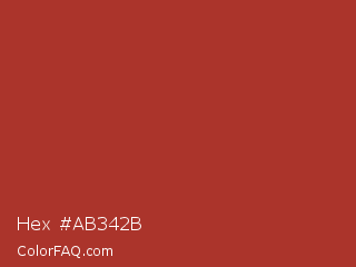 Hex #ab342b Color Image