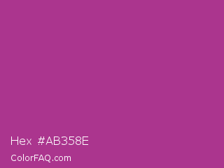 Hex #ab358e Color Image