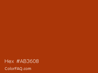 Hex #ab3608 Color Image