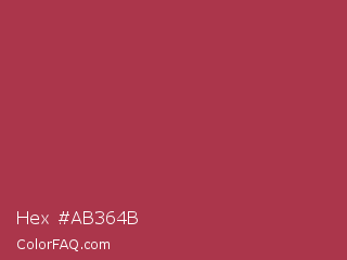 Hex #ab364b Color Image