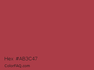 Hex #ab3c47 Color Image
