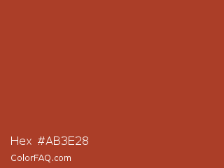 Hex #ab3e28 Color Image