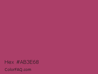 Hex #ab3e68 Color Image