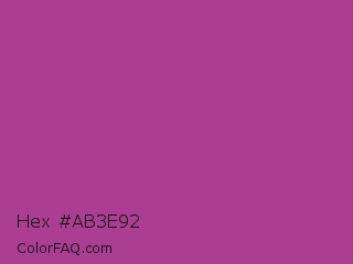 Hex #ab3e92 Color Image