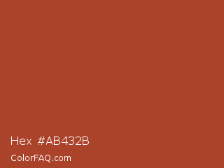 Hex #ab432b Color Image