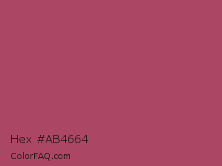 Hex #ab4664 Color Image