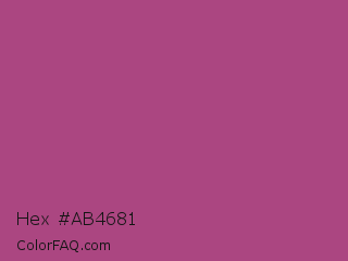 Hex #ab4681 Color Image