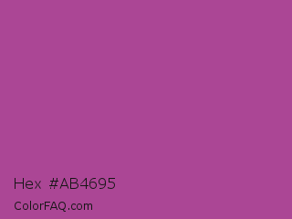 Hex #ab4695 Color Image
