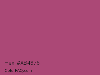 Hex #ab4876 Color Image