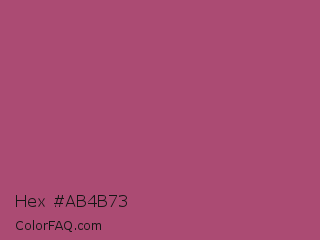 Hex #ab4b73 Color Image