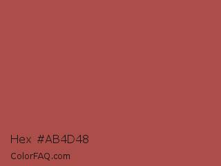 Hex #ab4d48 Color Image
