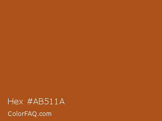 Hex #ab511a Color Image