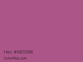 Hex #ab5588 Color Image