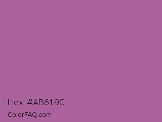 Hex #ab619c Color Image