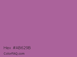 Hex #ab629b Color Image