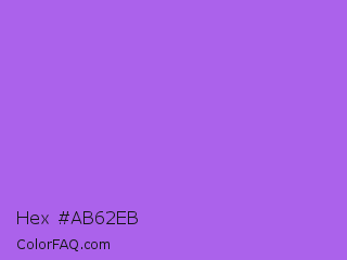 Hex #ab62eb Color Image