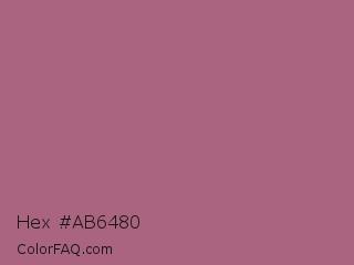 Hex #ab6480 Color Image