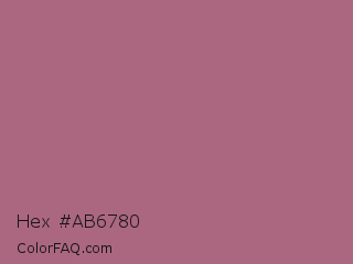 Hex #ab6780 Color Image