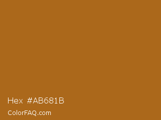 Hex #ab681b Color Image