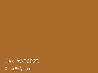Hex #ab682d Color Image