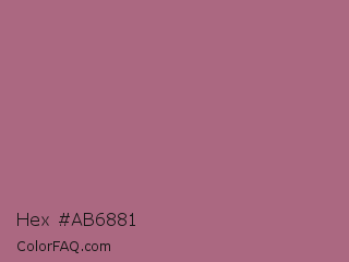 Hex #ab6881 Color Image