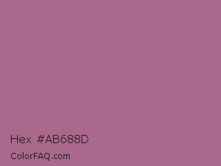 Hex #ab688d Color Image