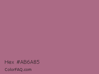Hex #ab6a85 Color Image