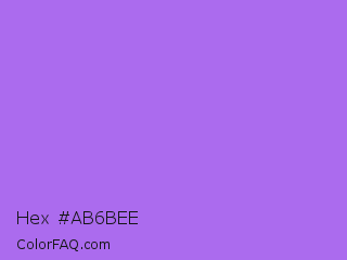 Hex #ab6bee Color Image