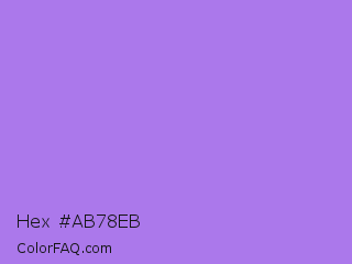 Hex #ab78eb Color Image