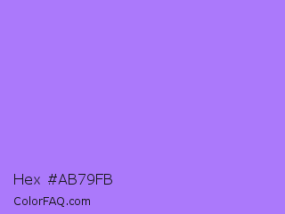 Hex #ab79fb Color Image