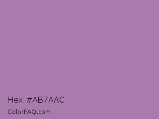 Hex #ab7aac Color Image